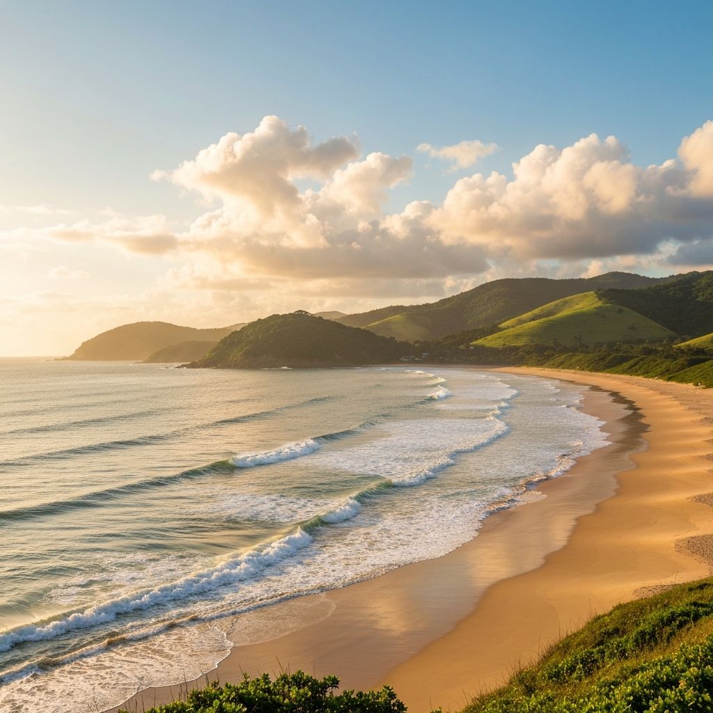 Paisagem serena de Garopaba
